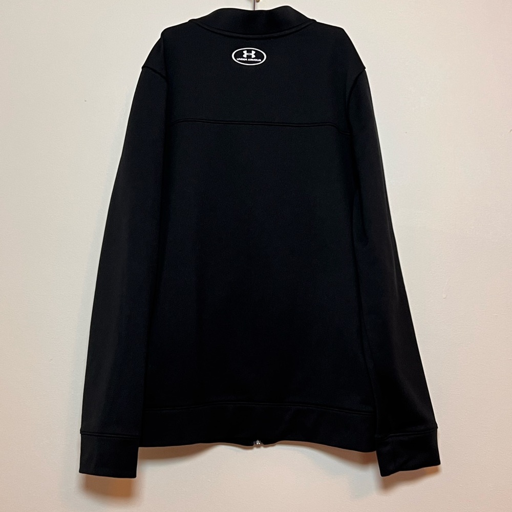 SOLD 4/6 Under Armour Boy’s Black Pennant Zip Up Jacket, Size YLG (Youth Large) - Picture 5 of 15